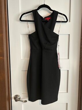 NEW Wow Couture Black BodyCon Mini Party Dress